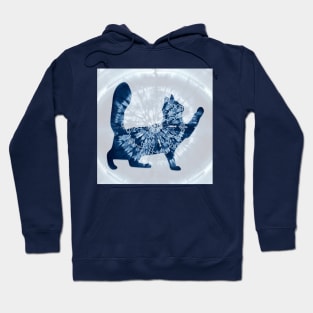 Kitty Cat Tie Dye Mandala Hoodie